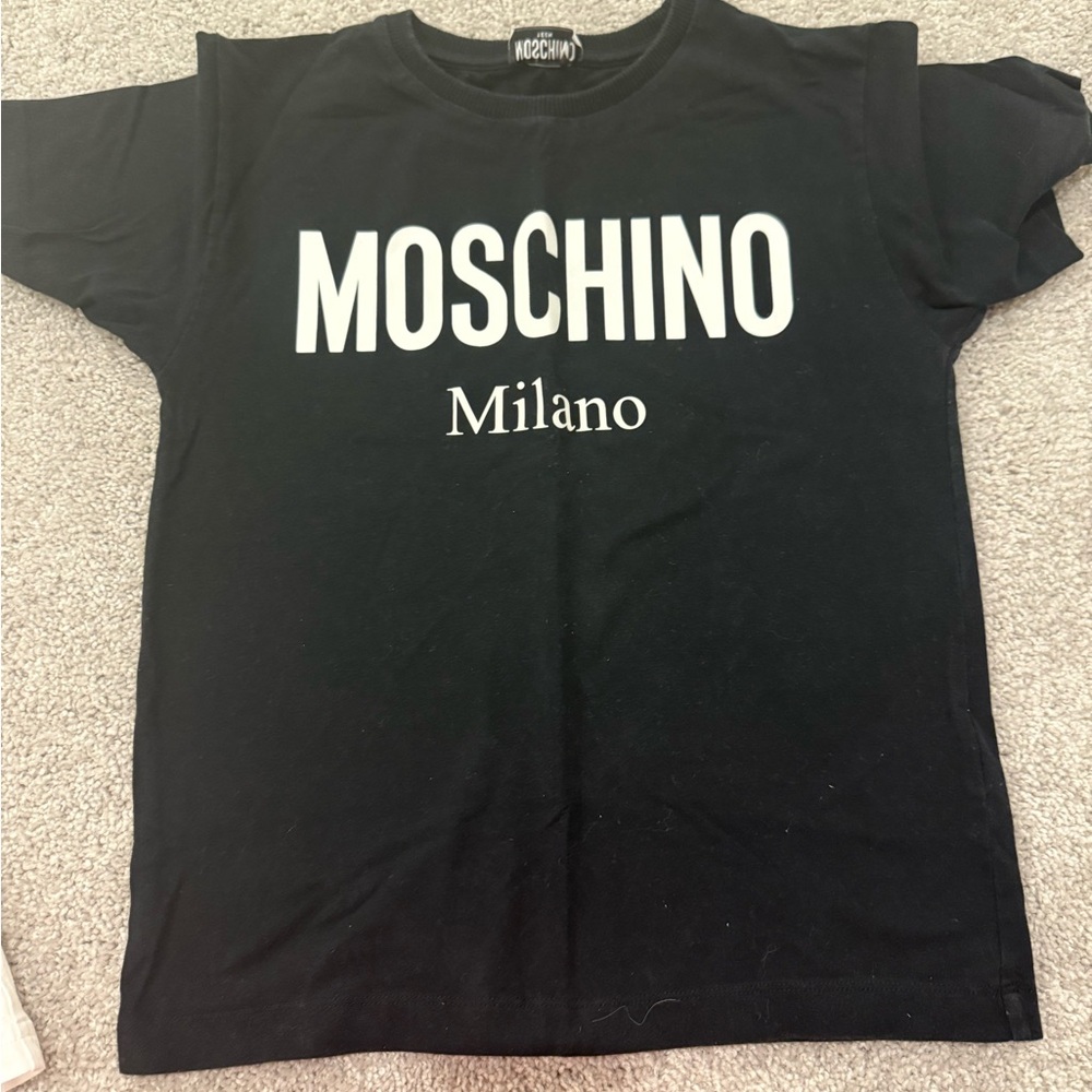 Moschino Black Short Sleeve Tee